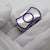 Vintage solid silver pill or trinket box with a distinctive hourglass / bow-tie silhouette and blue enamel detailing,...
