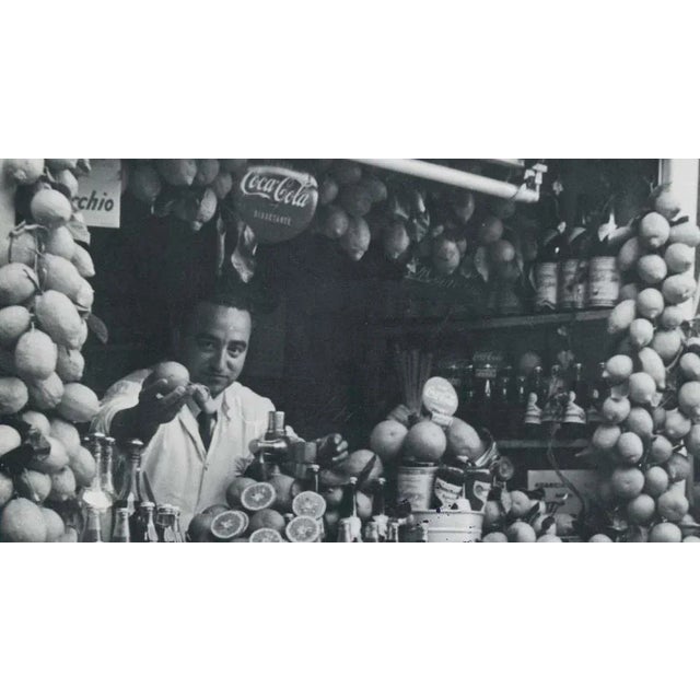 Naples, Fruitsstand, 1950s, Black and White Photograph For Sale - Image 4 of 5