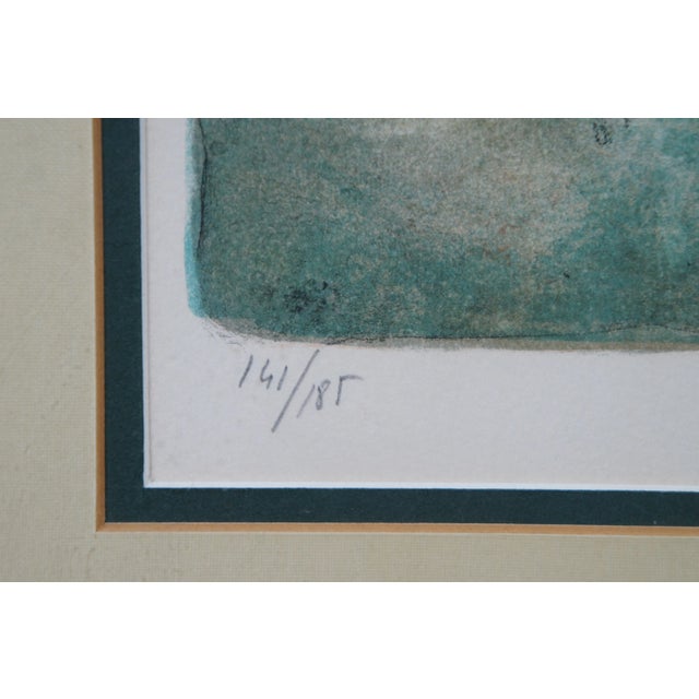 Bernard Gantner Reflets French Country Farmhouse Landscape Lithograph Print 30" For Sale - Image 9 of 11