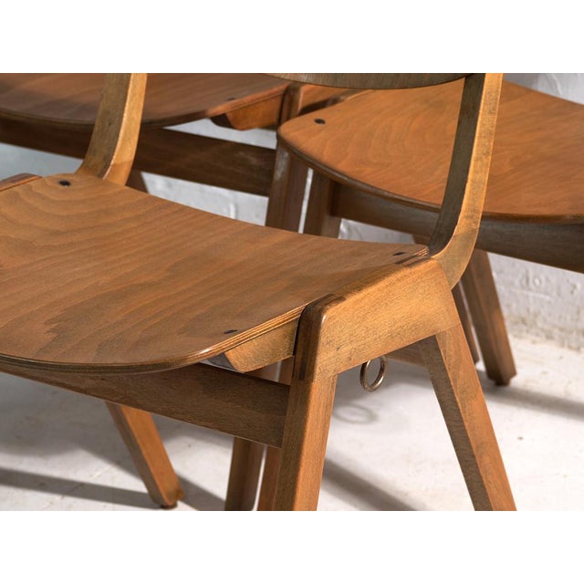 Vintage Dining Chairs from Thonet, 1950s. Set of 4 For Sale - Image 3 of 18