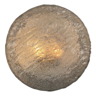 Large Wall Light in Heavy Glass by RZB-Leuchten, Germany, 1970s For Sale