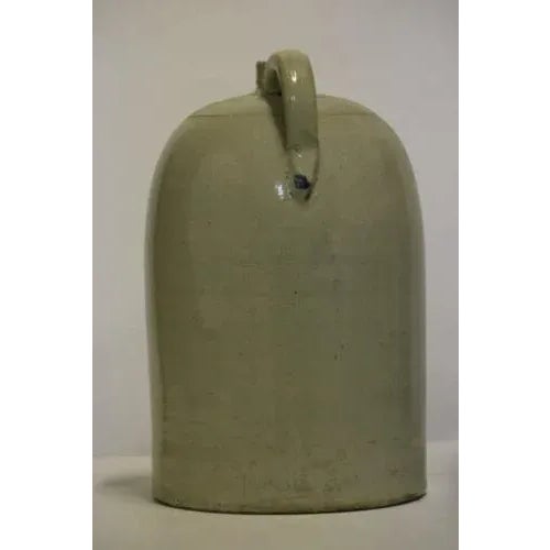 Large 18âˆšÂ© H. Early American #5 Pennsylvania Salt Glaze Jug Pottery For Sale - Image 4 of 7