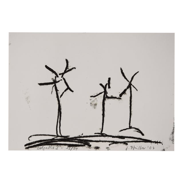 Johannes Pfeiffer, Golgotha I, 2007, Monotype For Sale