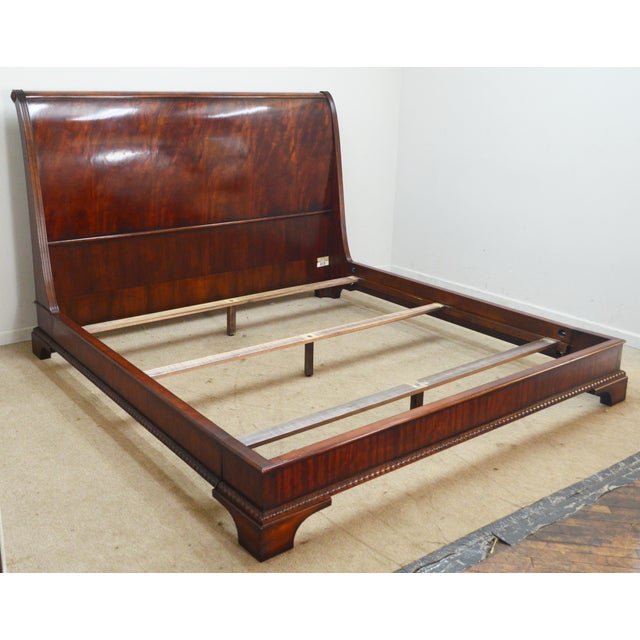 Traditional Henredon Natchez King Sleigh Bed For Sale - Image 3 of 13