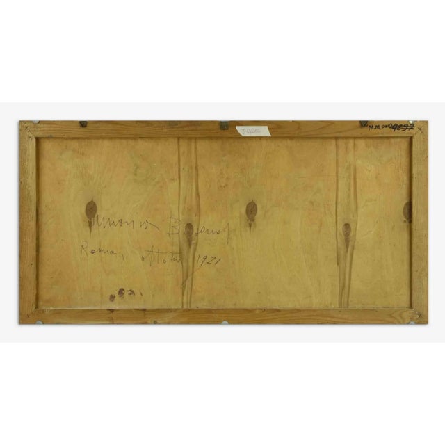 Untitled is an original modern artwork realized by Marisa Busanel in 1971. Oil painting on board Hand signed and dated. On...