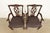 1990s Kindel Furniture Georgian Carved Mahogany Armchairs, Pair For Sale - Image 5 of 14