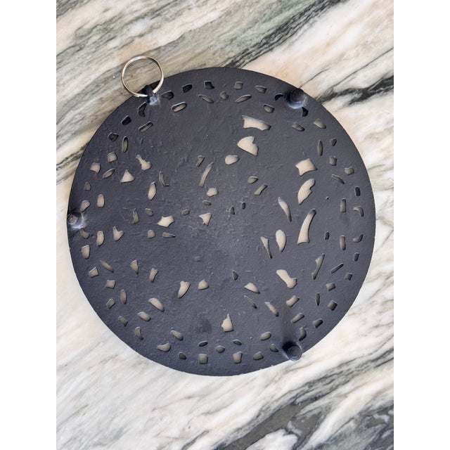 Vintage Parrot Motif Cast Iron Kitchen Trivet For Sale - Image 9 of 12