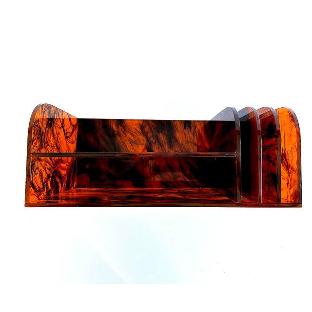 Black Vintage Desktop Document Organizer, 1970s For Sale - Image 8 of 16