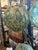 Japanese Antique Japanese Glass Fishing Floats – Hand‑Blown Green Glass With Rope Netting For Sale - Image 3 of 6