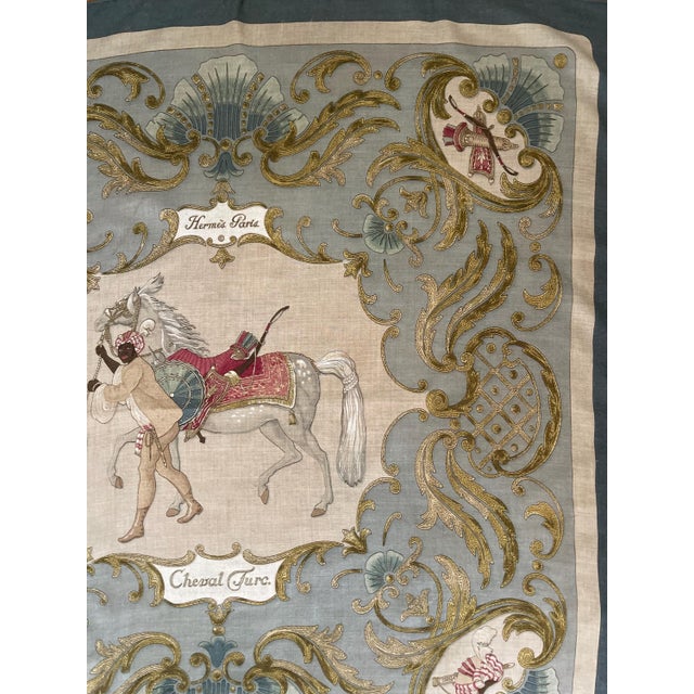 The Hermès scarf Cheval Turc (French for "Turkish Horse") is a distinguished design by Christiane Vauzelles, was first...