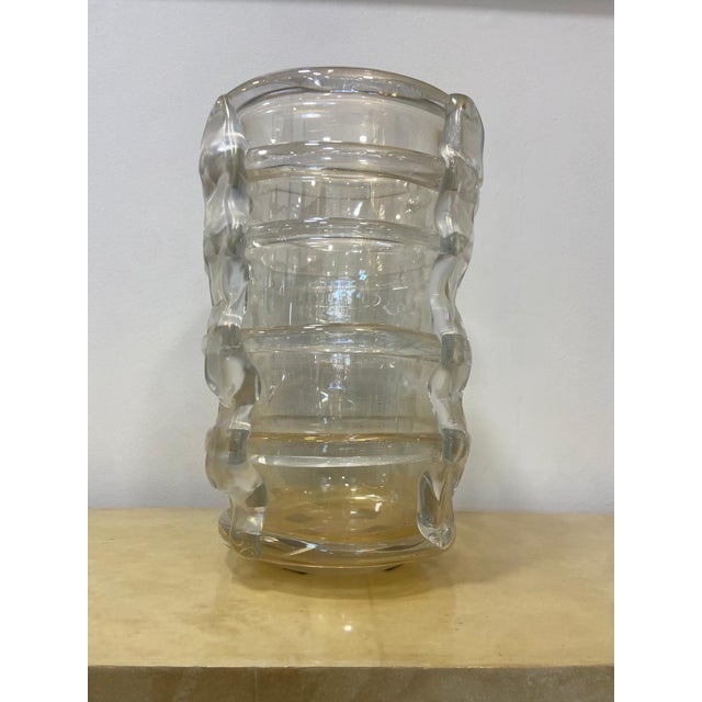 Murano Glass Vase with Pure Gold by Costantini, 1990s For Sale - Image 4 of 11