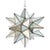 Matthew Izzo Home 20" Antique Mirror Moravian Star Pendant Light With Oxidized Metal Trim For Sale