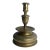 17th Century Nuremberg Brass Bell Form Engraved Candlestick For Sale