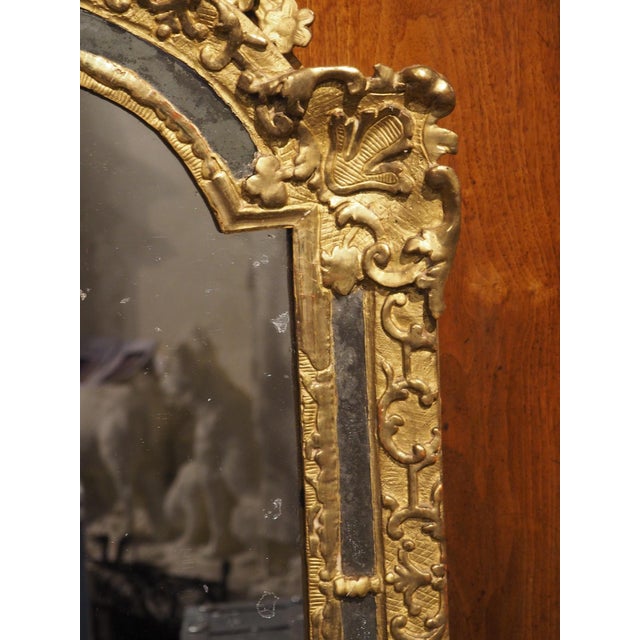 French 18th Century French Parecloses Giltwood Mirror, the Pelican in Her Piety For Sale - Image 3 of 15