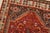 Shiraz Rug 3’10” X 5′ Red Wool Vintage Tribal Hand-Knotted Oriental Carpet For Sale In Philadelphia - Image 6 of 13