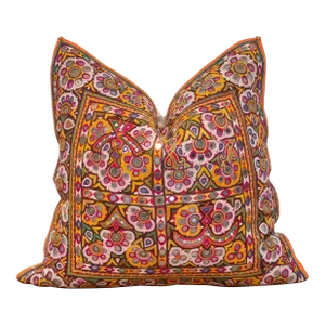 Chavi Rajasthani Embroidered Decorative Pillow