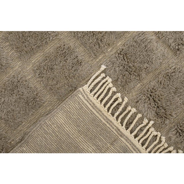 Hand-Knotted Wool Rug by Azele Studio For Sale - Image 4 of 10