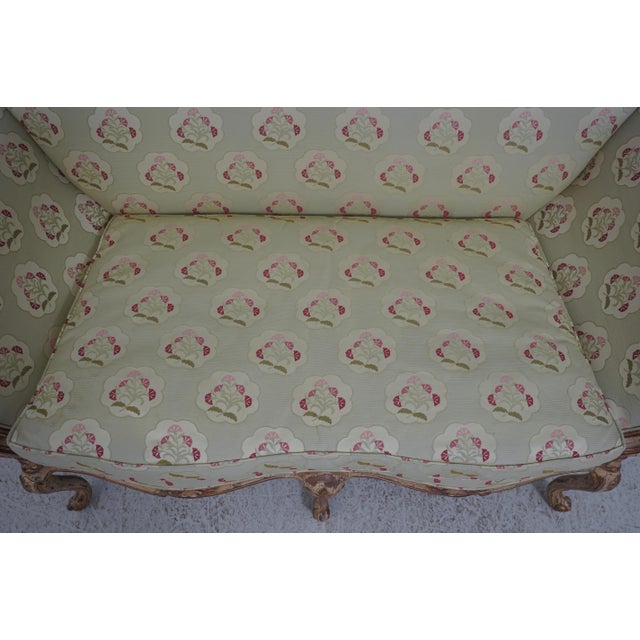 Southwood French Louis XV Style Upholstered Loveseat For Sale - Image 9 of 18