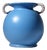 Art Deco Double Handled Blue Vase by Gabriel Burmeister for Gabriel Keramik, Sweden, 1930s For Sale