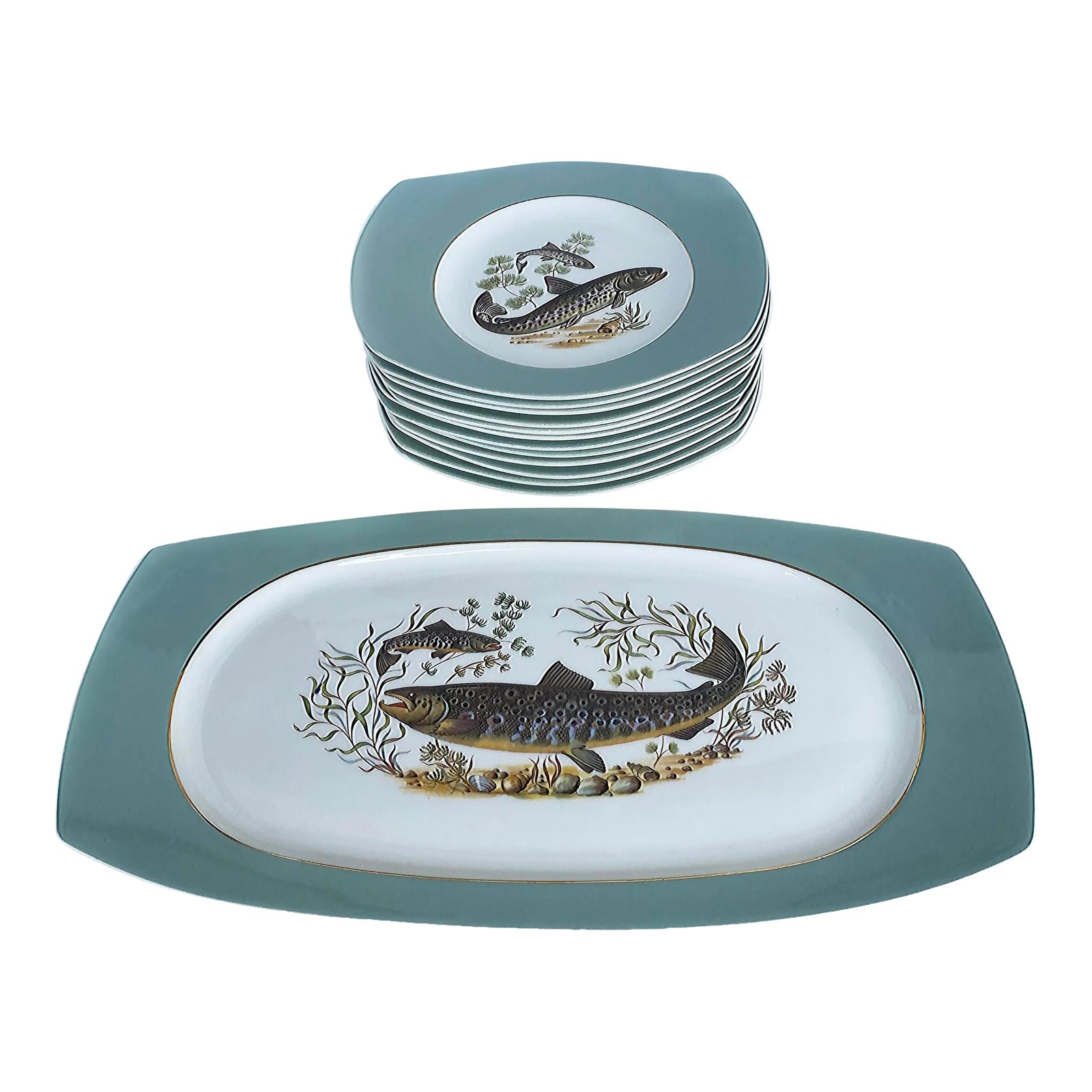 食器 Gustavsberg Fish plate  all color Gustavsberg - Etsy