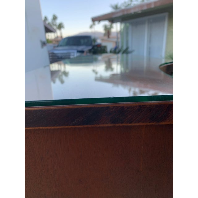 1940's Adam Style Neoclassical Mahogany Console Cabinet Dry Bar For Sale - Image 11 of 12