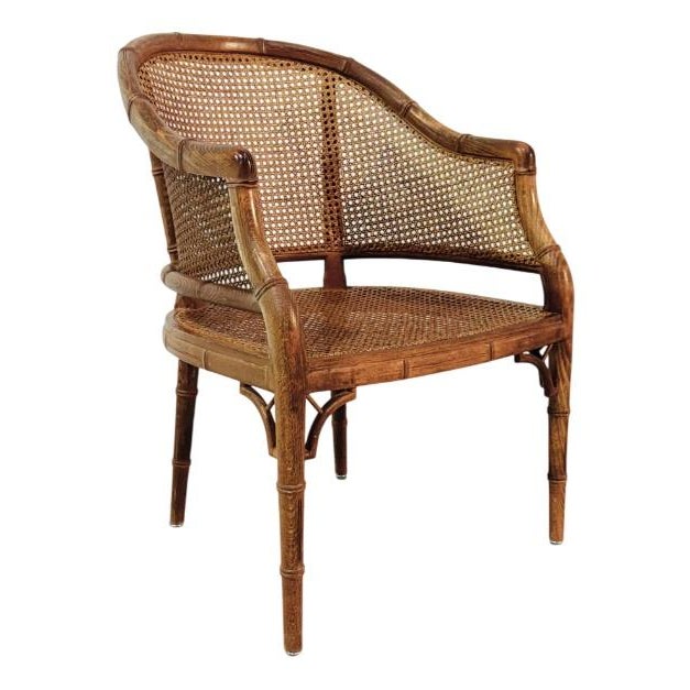 Vintage French Wicker Chair, 1980s For Sale - Image 13 of 13