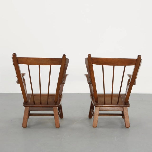 1950s Modernist Windsor Armchairs in the Style of Herman De Vries - Pair For Sale In Los Angeles - Image 6 of 17