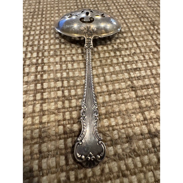 American Antique Gorham "Cambridge" Sterling Silver Confection Sifting Spoon For Sale - Image 3 of 5
