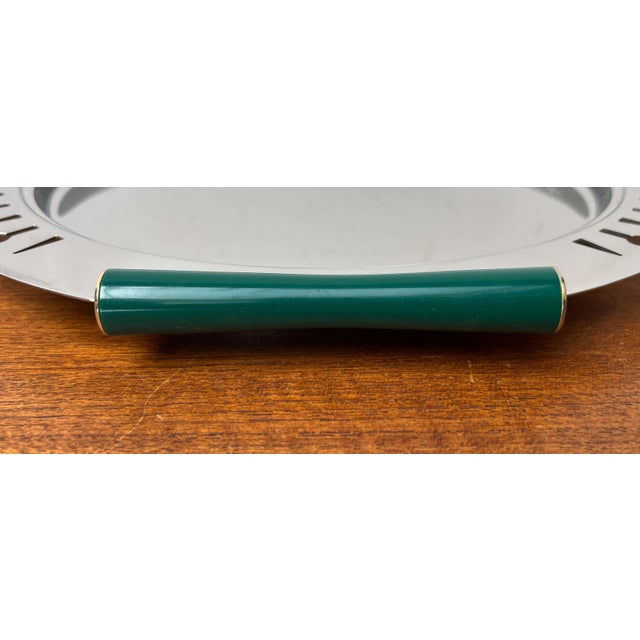 Postmodern Metal Tray from Inoxbeck, Italy, 1980s For Sale - Image 9 of 18