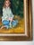 1970s Vintage E. Weight Portrait of a Girl in Landscape Oil on Canvas Painting, Framed For Sale - Image 10 of 12