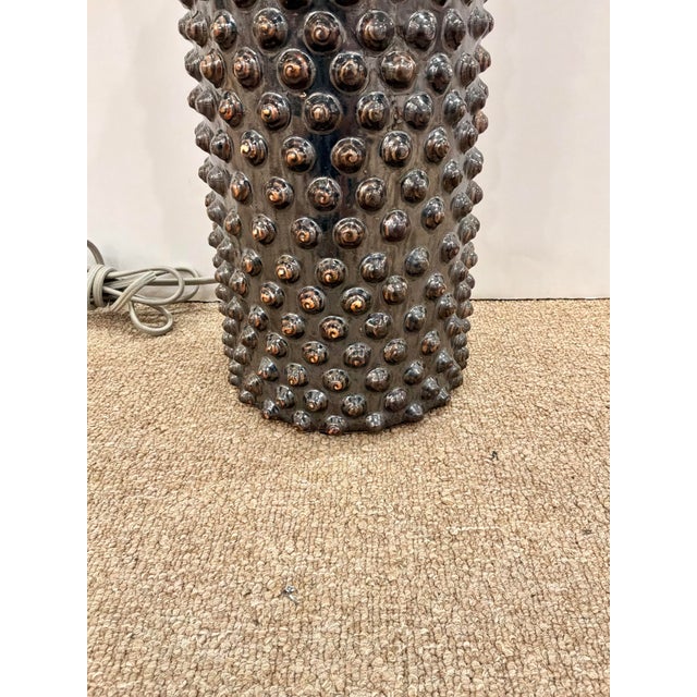 Arteriors Home Arteriors Large Cylinder Shell Points Lamp For Sale - Image 4 of 4