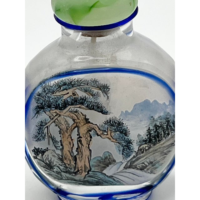 Set of Two Vintage Inside Painted Snuff Bottles For Sale - Image 12 of 12
