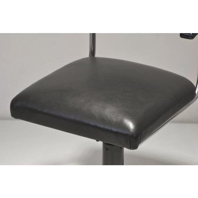 Desk Chair with Chrome-Plated Steel Tube by Factory Design, 1950 For Sale - Image 9 of 15