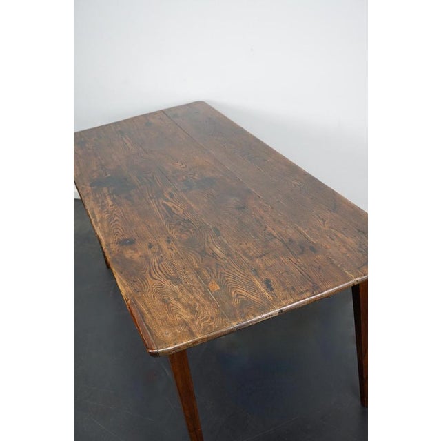 French Oak Farmhouse Dining Table, 19th Century For Sale - Image 4 of 18