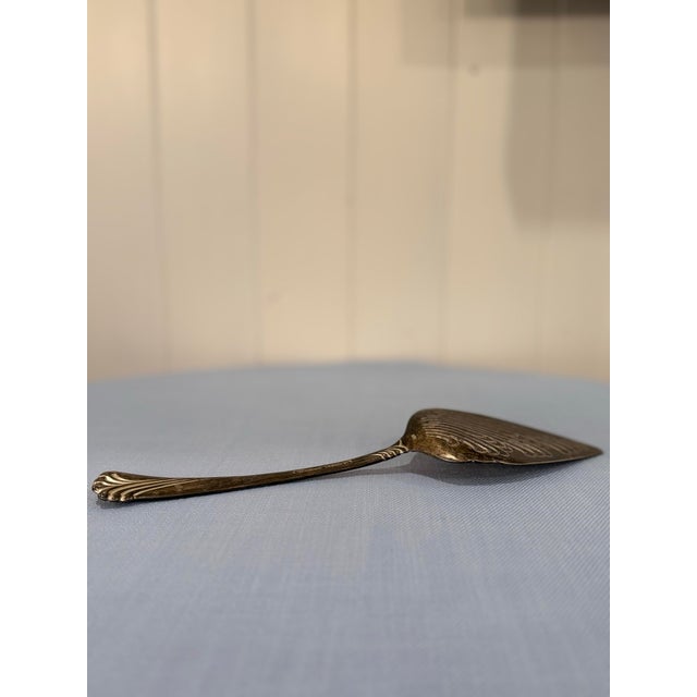 Mid 20th Century Mid-Century Modern Italian Silver-Plated Cake Server For Sale - Image 4 of 11