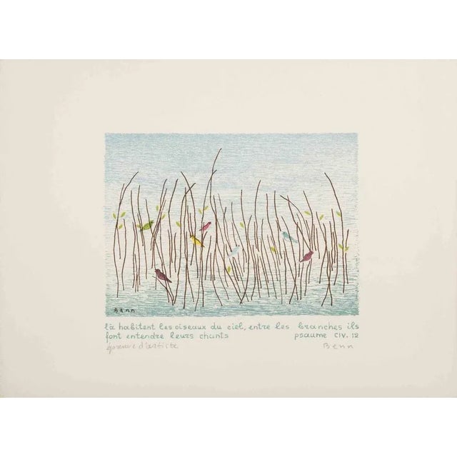 Girl at the Window is an original Etching realized by Benn (Bencjon Rabinowicz) in the Mid-20th Century. Hand signed on...