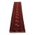 Turkmen Runner 2’6” X 9’7” Red Wool Vintage Tribal Hand-Knotted Oriental Rug For Sale