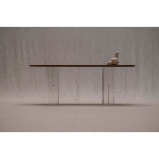 Plastic Space Age Lacquered and Acrylic Glass Console Table, 1970s For Sale - Image 7 of 18