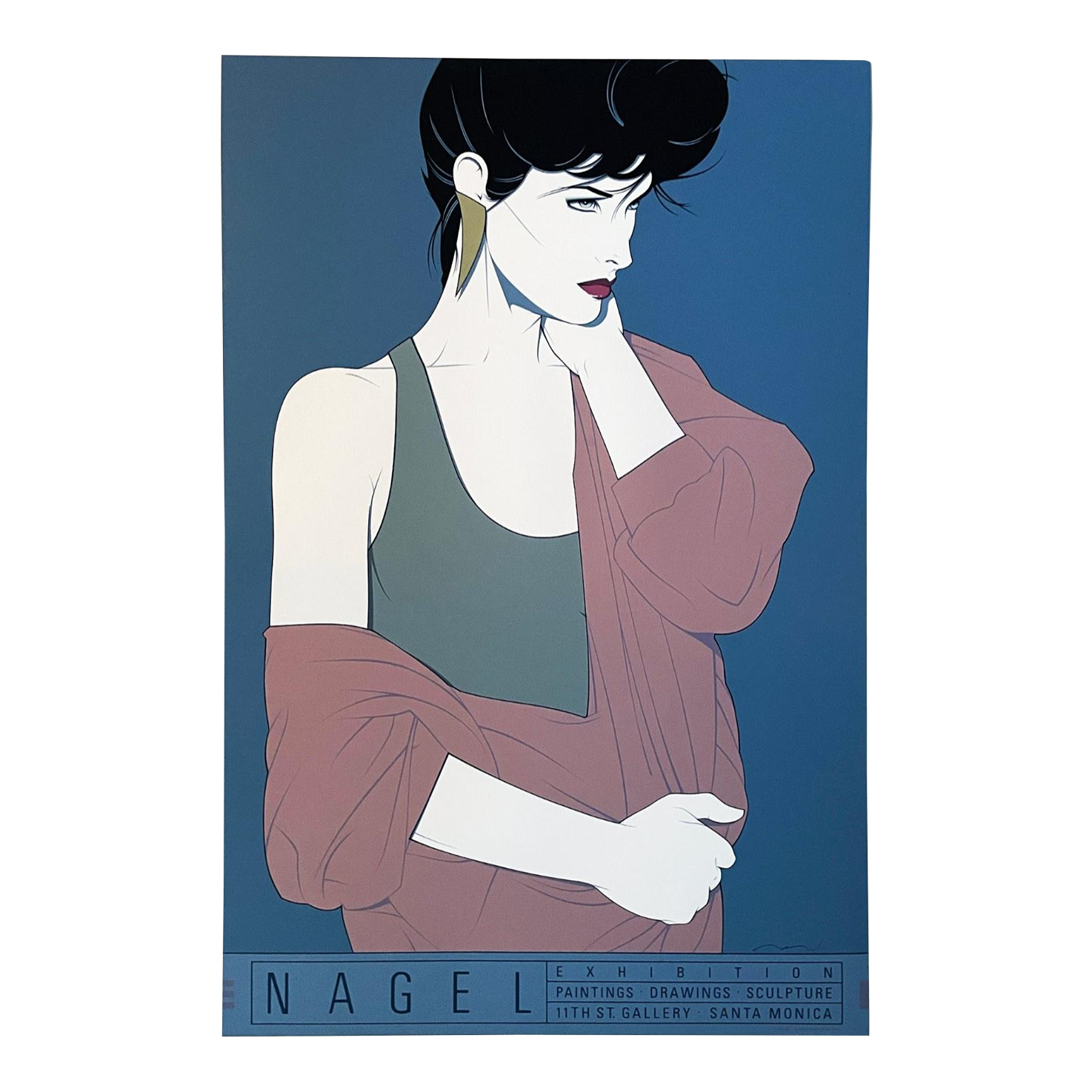 80s【パトリック・ナゲル】Mirage Editions ヴィンテージポスター Patrick Nagel Paintings Graphics Mirage Poster #1 – Poster Museum