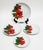 Mid-Century Modern Late 20th Century Mid-Century Modern Brazilian Pottery Poinsettia Dinnerware Stacks by Silvin Nassalla for Table Wear Design - 60 Piece Service for 12 For Sale - Image 3 of 5
