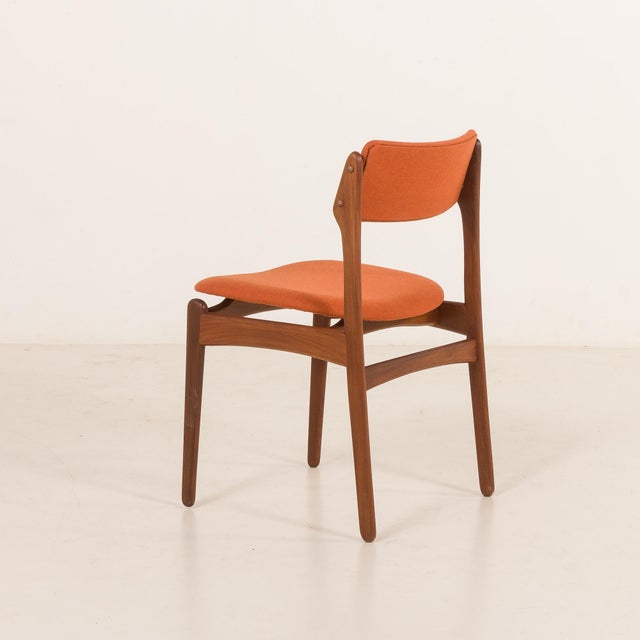 Vintage Danish Teak and Wool Chairs by Erik Buch, 1960s, Set of 4 For Sale - Image 13 of 18