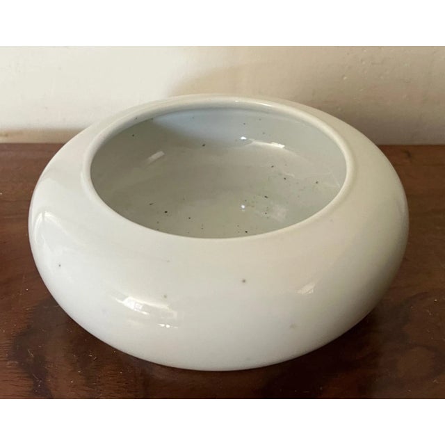 White Antique 19th Century Chinese Blanc De Chine Monochrome Porcelain Brush Washer Coupe For Sale - Image 8 of 13