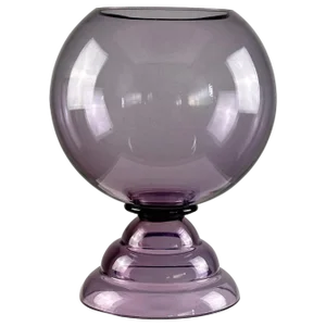 Vintage Glass Ball Vase attributed to Daum Nancy, 1970s