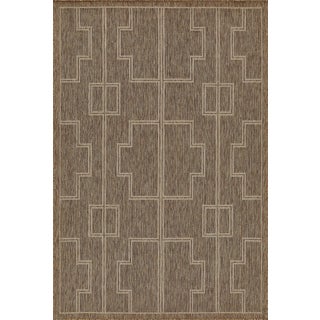 Momeni Contemporary Indoor/Outdoor Hampton Dune Rug in Natural, 3'3" x 5' For Sale