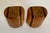 1970s Organic Modern Wood Salt & Pepper Shakers With Striped Inlay For Sale In Los Angeles - Image 6 of 8