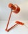 Orange Scale Swing Arm Wall Lamp by Jo Hammerborg for Fog & Mørup, 1970s For Sale - Image 6 of 14