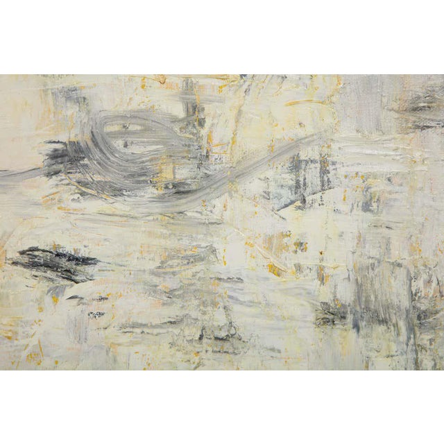 "Wall Street Series-Lo Vol II" Signed, Oil on Canvas by Leila Pinto For Sale - Image 4 of 8