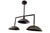 Bronze 3 Light Chandelier, Handmade Antique Ceiling Light Fluted Brass Pendant Fixture, Art Deco Dining Room Kitchen Island Lighting For Sale - Image 9 of 11