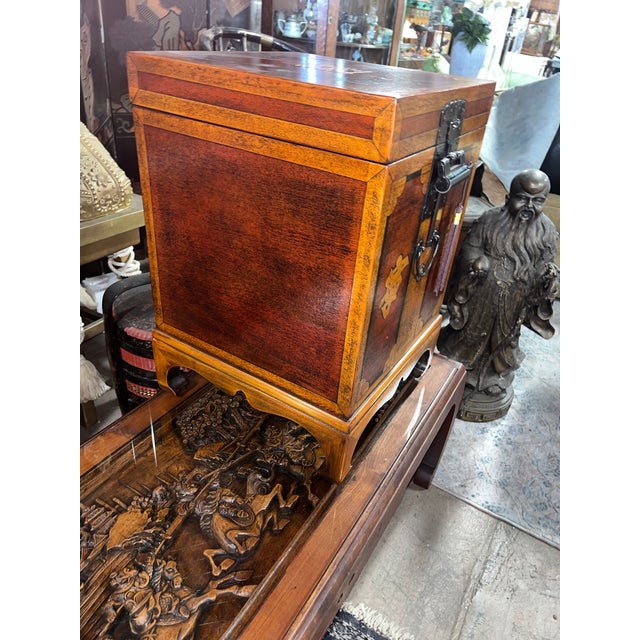 Mid 20th Century Vintage Chinese Wedding Cabinet For Sale - Image 5 of 12