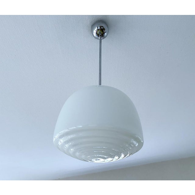 Art Deco Glass Pendant Light, 1930s For Sale - Image 6 of 14